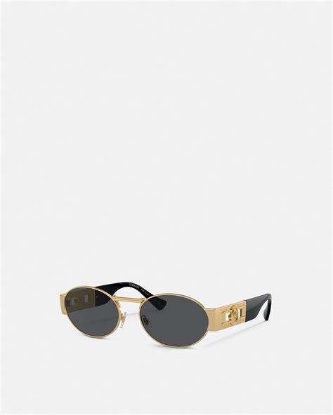 versace white oval sunglasses|unisex versace sunglasses.